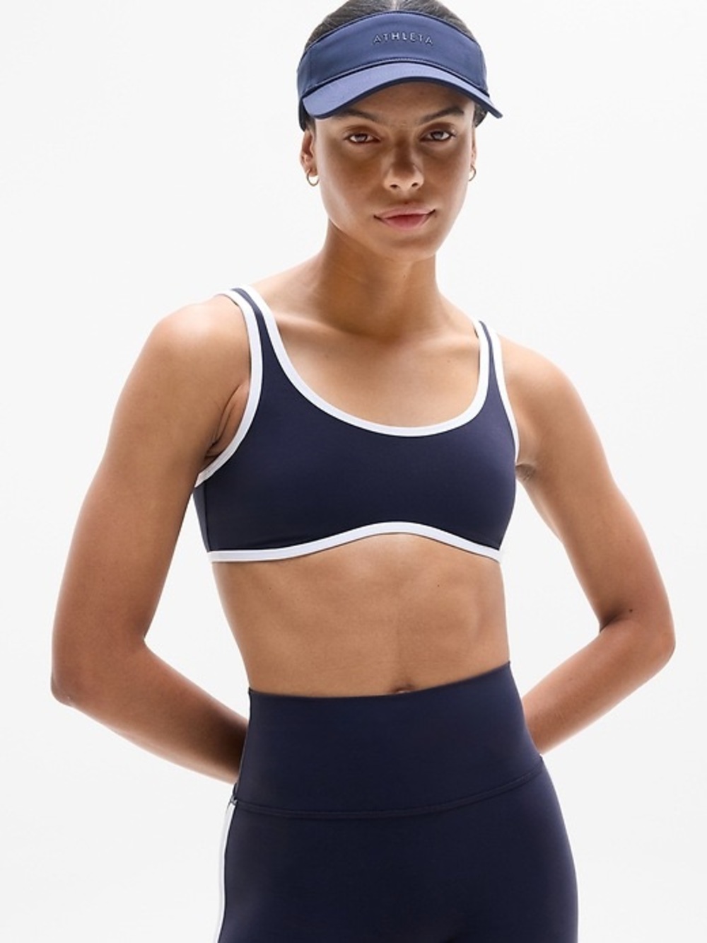 Athleta transcend Tipped Sports Bra A-C